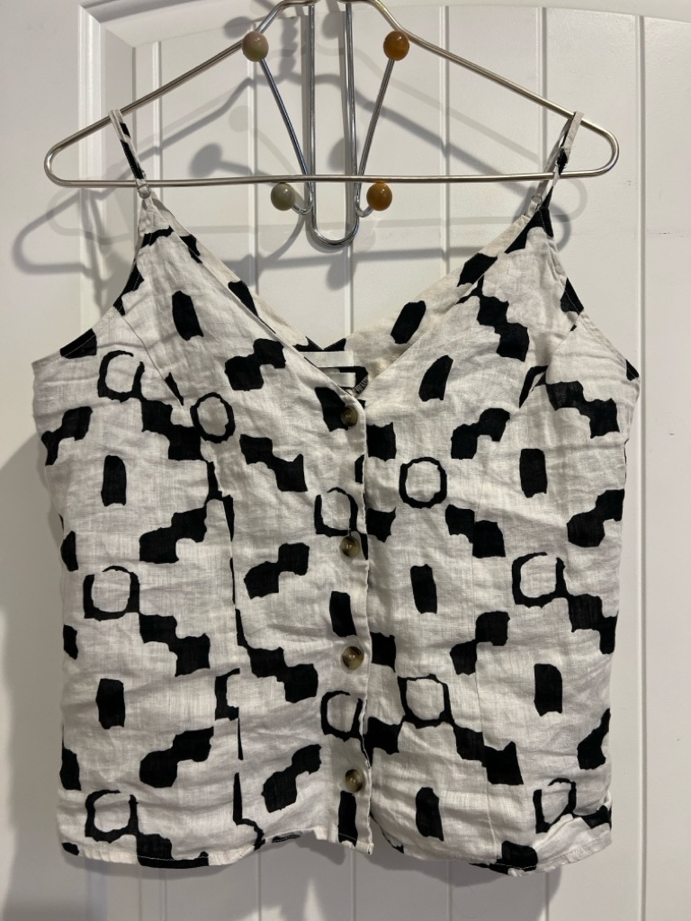 H&M 100% Linen Top/Shirt - Size M